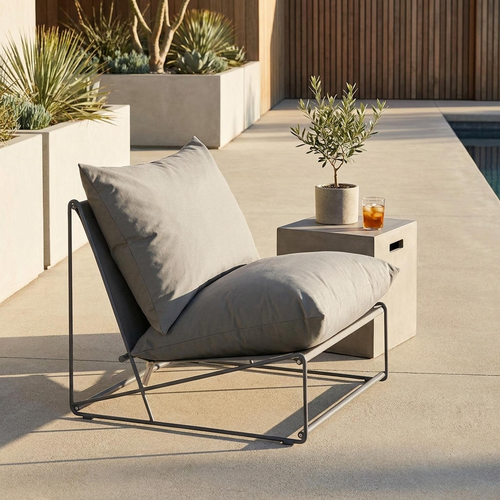 Marina Steel Garden Chair with Cushions and Cover