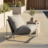 Marina Steel Garden Chair with Cushions and Cover