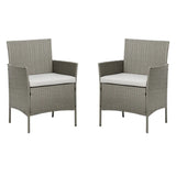 Newport Pair of Rattan Garden Chairs with Cover