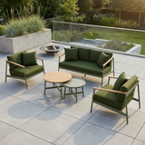 Lyon 6 Piece Sofa and Nesting Coffee Table Set with Cover