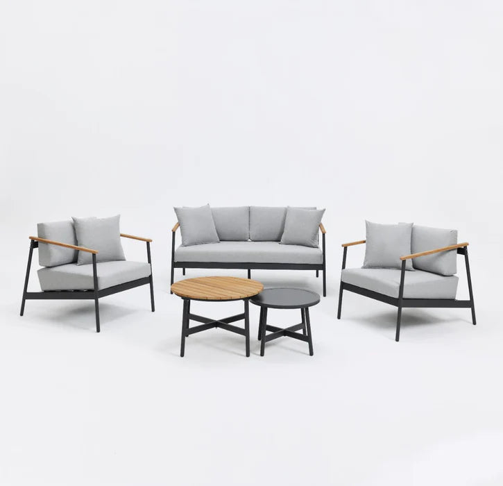 Lyon 6 Piece Sofa and Nesting Coffee Table Set with Cover