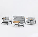 Lyon 6 Piece Sofa and Nesting Coffee Table Set with Cover
