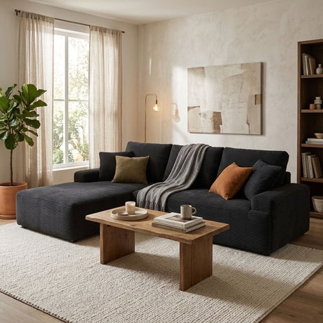 Cove Boneless Compressed Corner Chaise Sofa