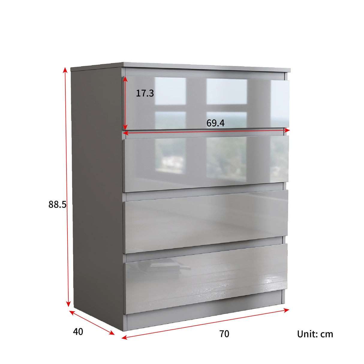 Soho 3 Door Wardrobe, 4 Drawer Chest & Bedside Table Bedroom Set