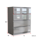 Soho 3 Door Wardrobe, 4 Drawer Chest & Bedside Table Bedroom Set