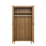 Manila Rattan 3 Piece Bedroom Set with 2 Door Wardrobe, Bedside Table & Chest of 3+2 Drawers
