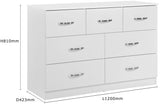 Paddington 7 Drawer Chest 3 Piece Bedroom Set