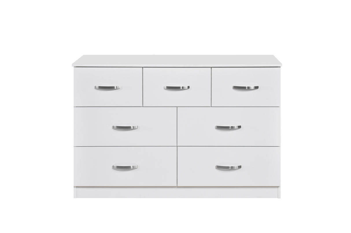 Paddington 3 Door Wardrobe & 7 Drawer Chest 4 Piece Bedroom Set