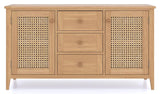 Cypress 2 Door 3 Drawer Large Rattan Sideboard