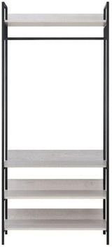Alva Open Wardrobes with 2 Drawers & 4 Shelves Set