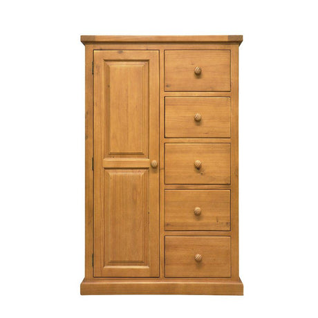 Verde 1 Door 5 Drawer Combination Wardrobe