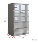 Soho 5 Drawer Chest of Drawers