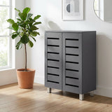Euston Modern 2 Door Shoe Storage Cabinet