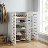 Euston Modern 3 Door Shoe Storage Cabinet