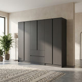 Malvern 6 Door 2 Drawer Wardrobe