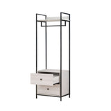 Alva Open Wardrobe with 2 Drawers 3 Piece Bedroom Set