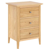 Saxon 3 Drawer Large Bedside Table