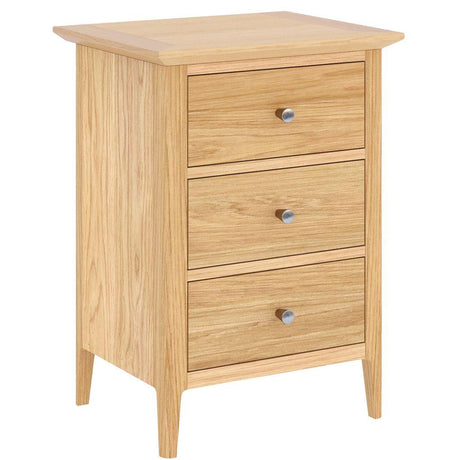 Saxon 3 Drawer Large Bedside Table