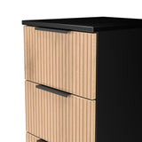 Java 4 Drawer Bedside Table