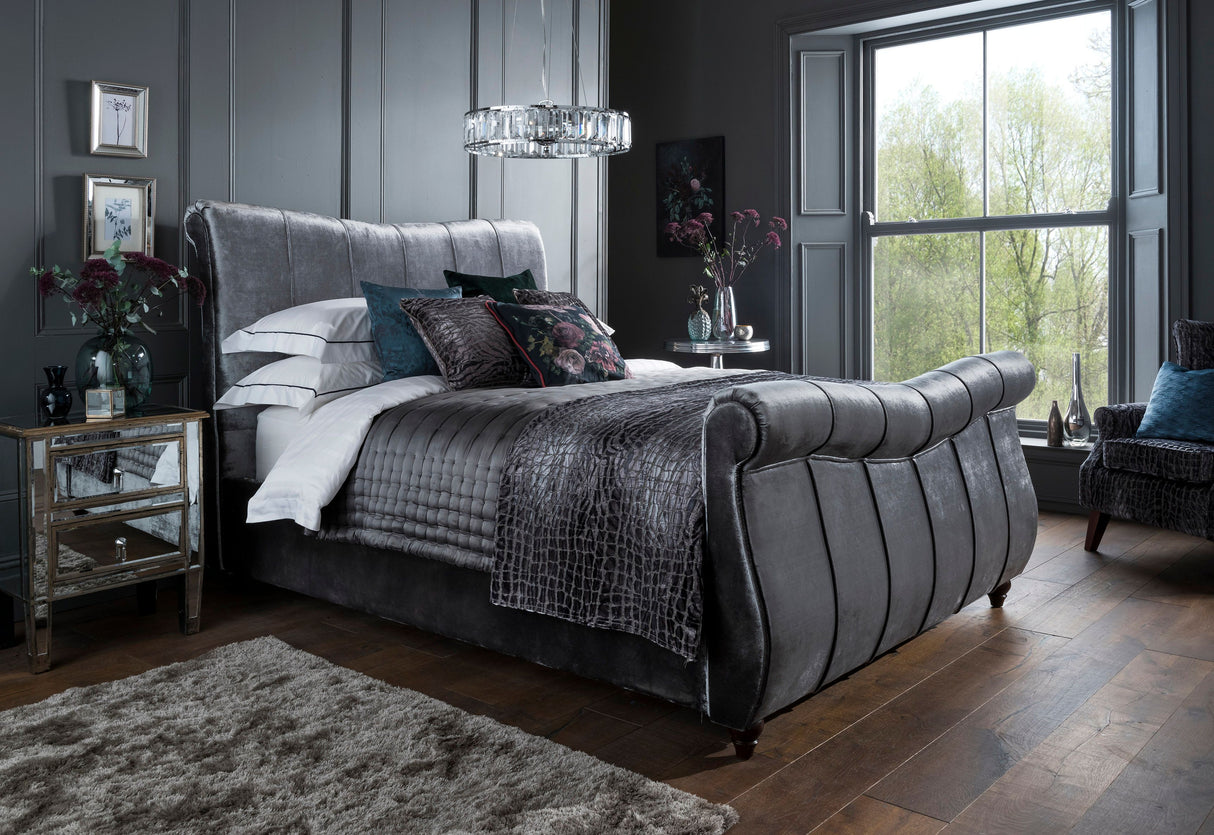 Leona Sleigh Bed Frame