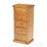 Verde 5 Drawer Tallboy Chest of Drawers