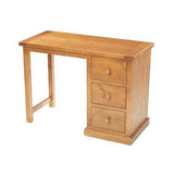 Verde 3 Drawer Single Pedestal Dressing Table
