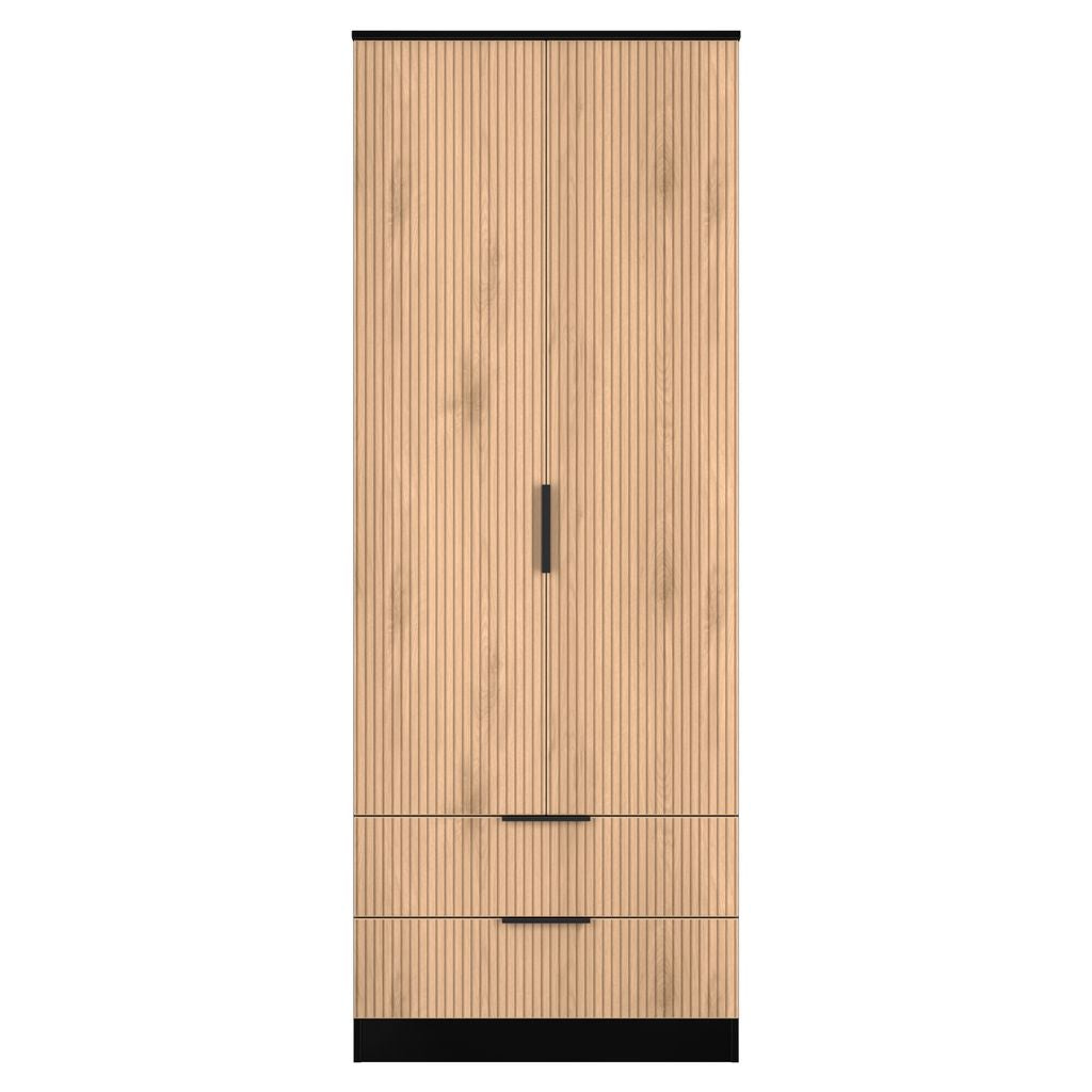 Java Tall 2 Drawer 2 Door Double Wardrobe