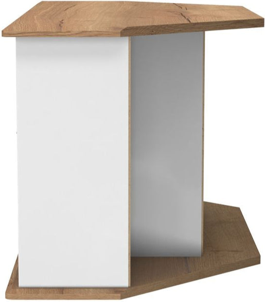 Victoria 1 Drawer Open Shelf Corner TV Unit with Riviera Oak Top