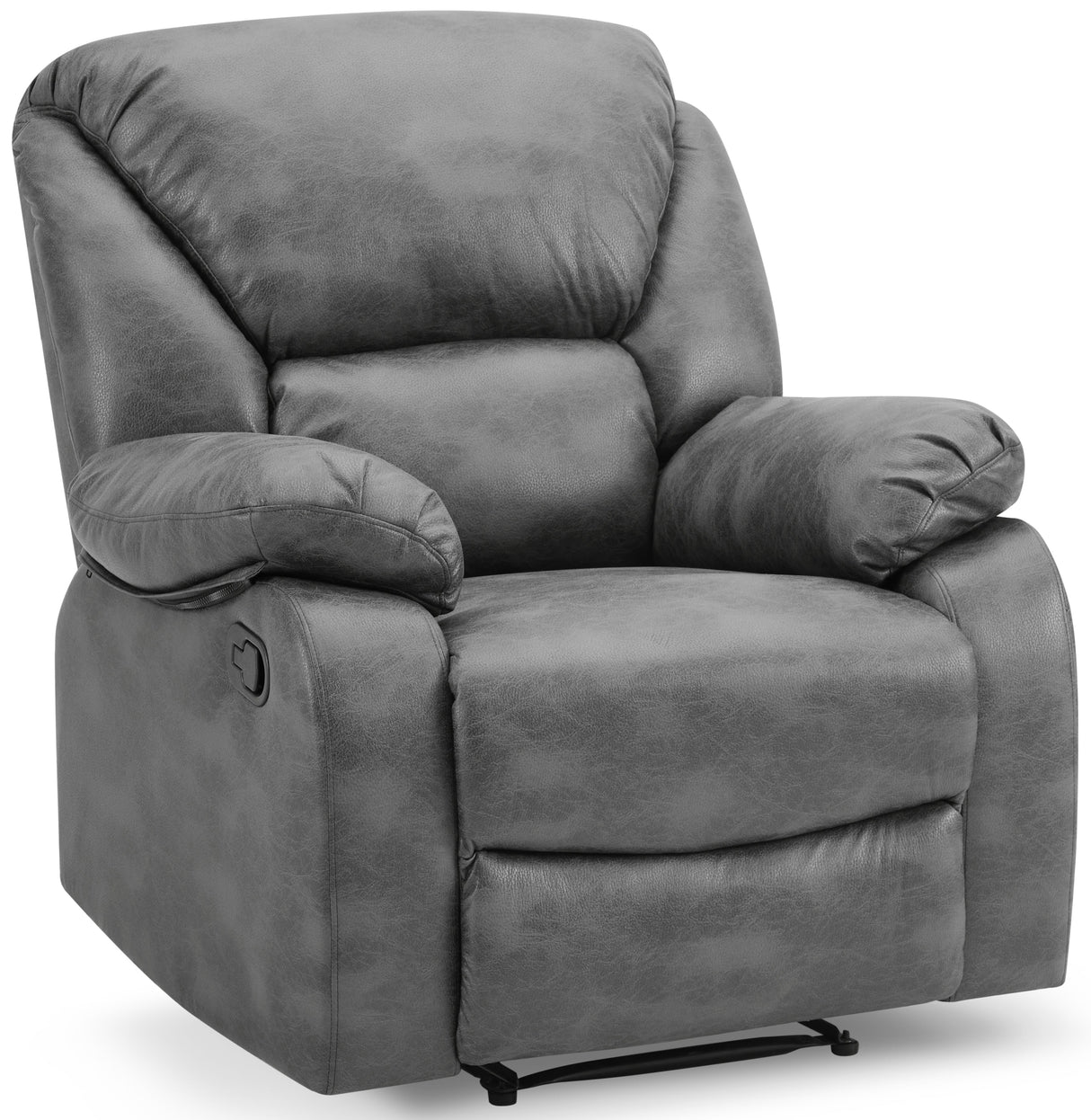George Faux Leather 1 Seater Manual Recliner Sofa