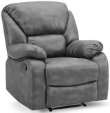 George Faux Leather 1 Seater Manual Recliner Sofa