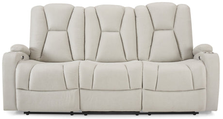 Hazel Air Leather 3 Seater Electric Reclining Sofa