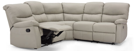 Benji Faux Leather Electric Recliner Corner Sofa