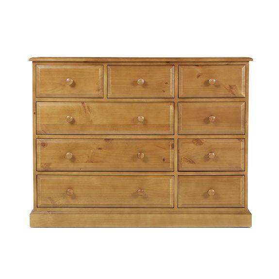 Maple 9 Drawer Chest of Drawers