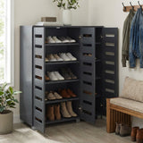 Euston Modern 3 Door Shoe Storage Cabinet