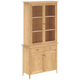 Saxon 4 Door 2 Drawer Display Cabinet