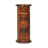 Denali 5 Drawer Slim Drum Chest of Drawers