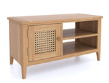 Cypress 1 Door Open Shelf Rattan TV Unit