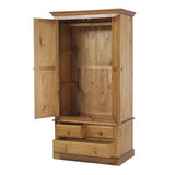 Maple 2 Door 3 Drawer Double Wardrobe