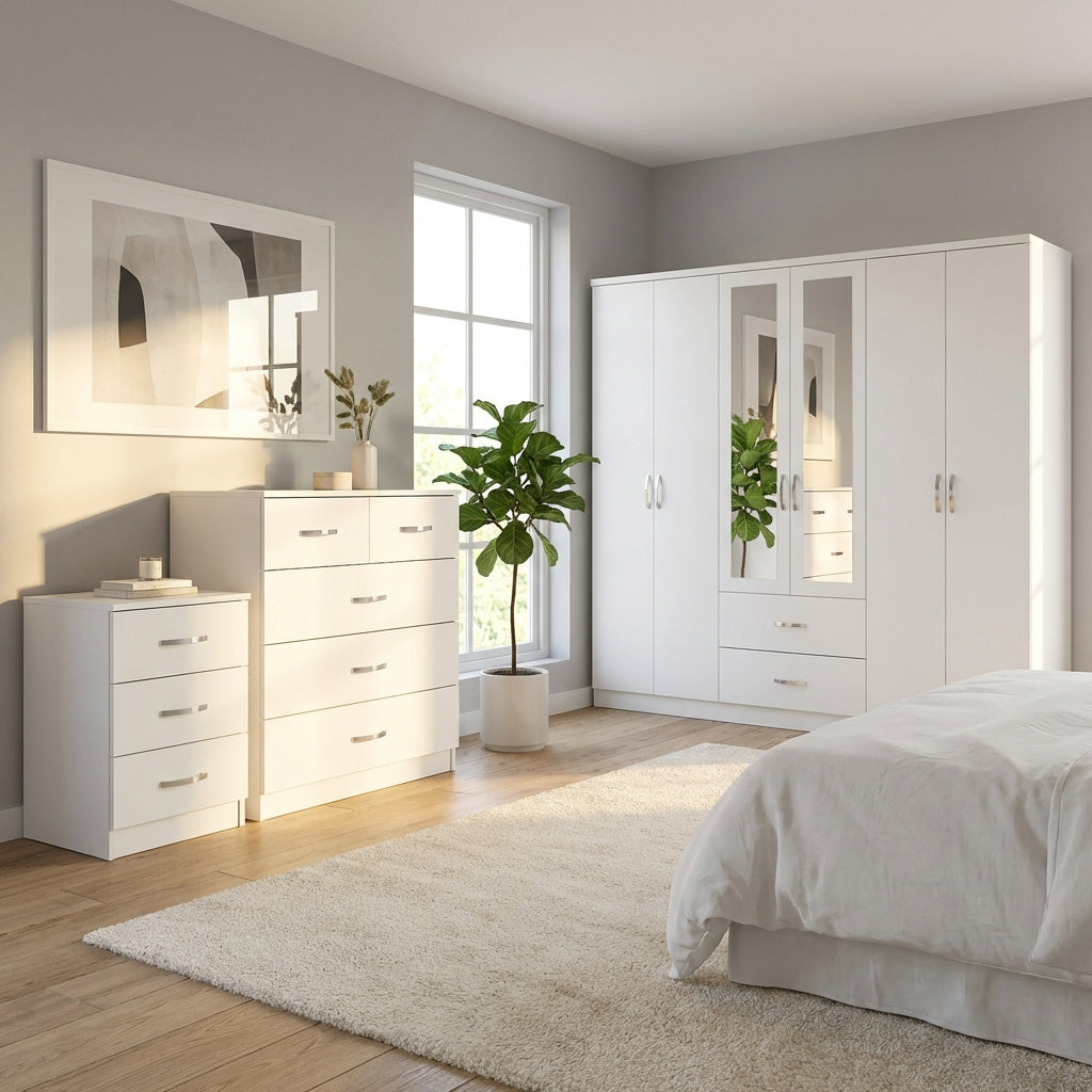 Paddington 3+2 Drawer Chest 3 Piece Bedroom Set