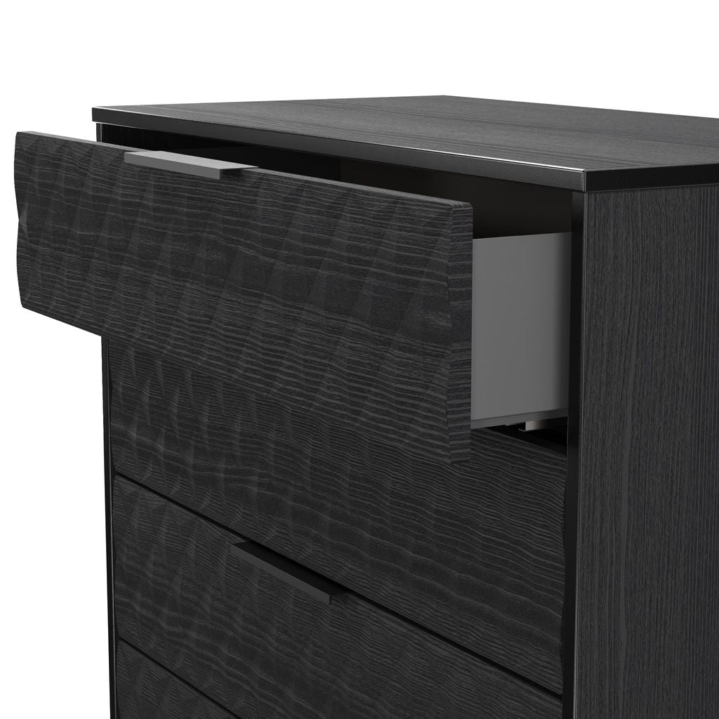 Harlequin 4 Drawer Chest with Black Hairpin Legs