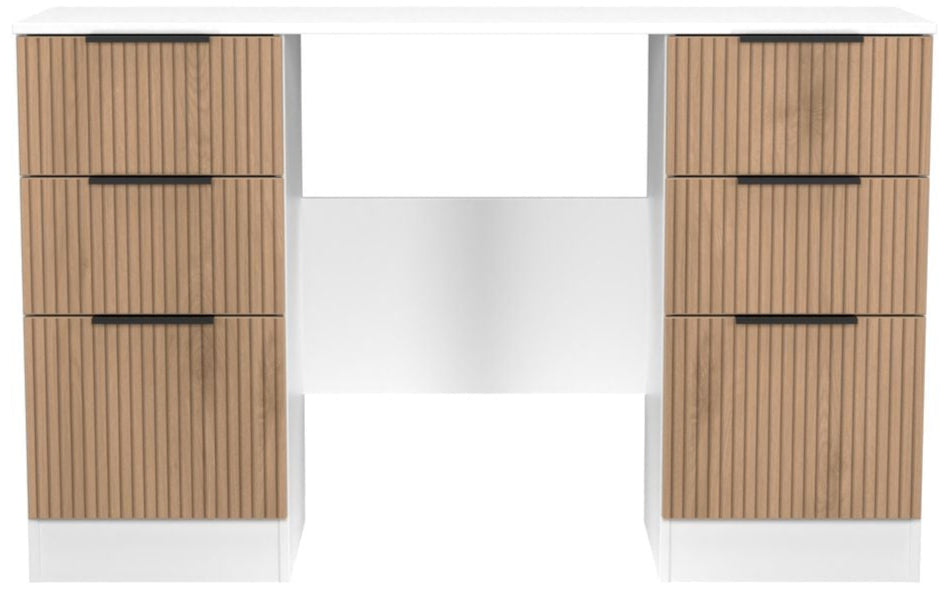 Java 6 Drawer Double Pedestal Desk