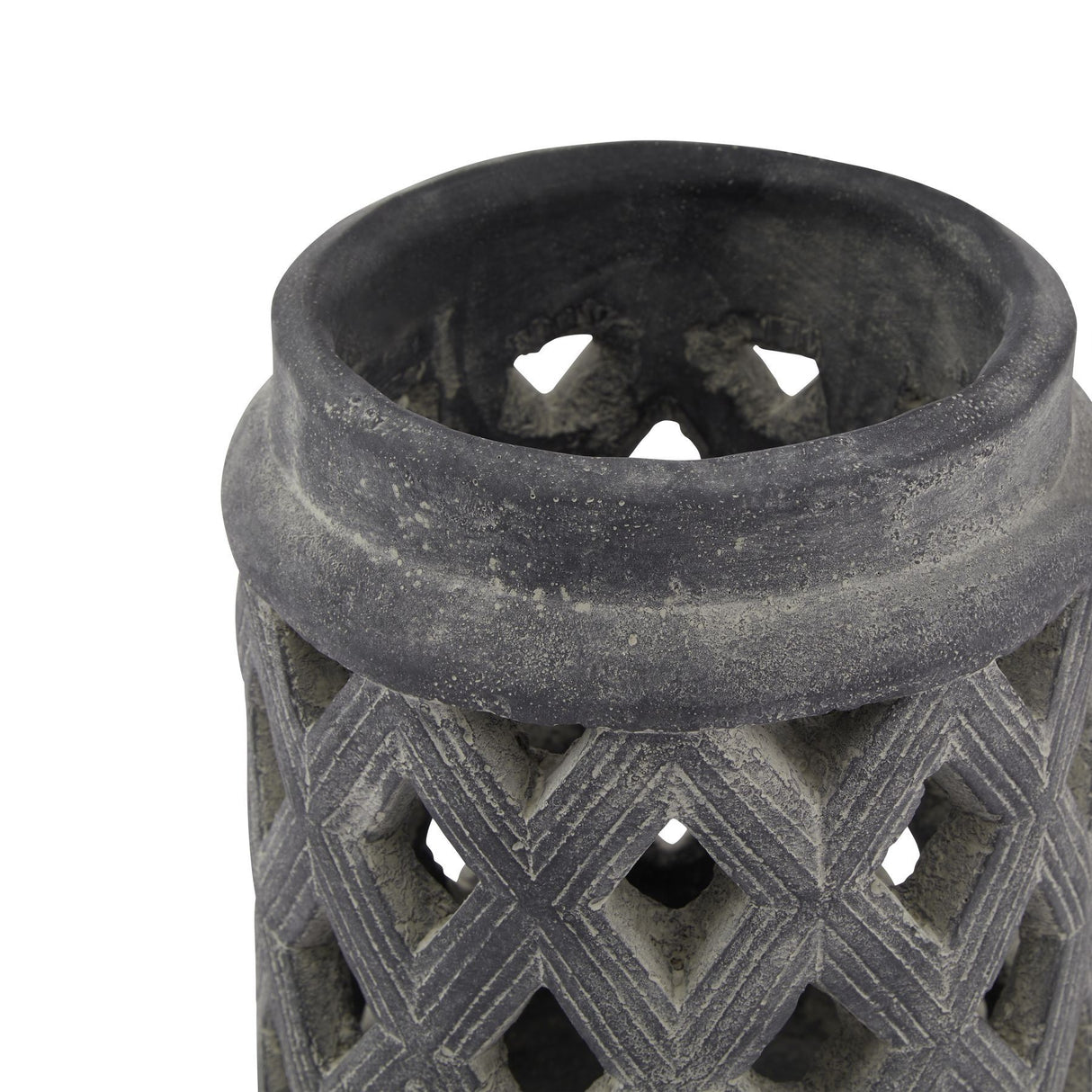 Amalfi Large Lattice Ceramic Lantern