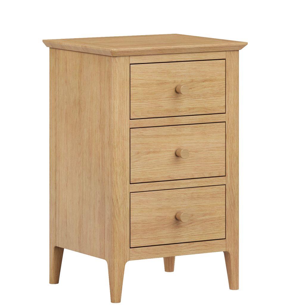 Huron 3 Drawer Bedside Table