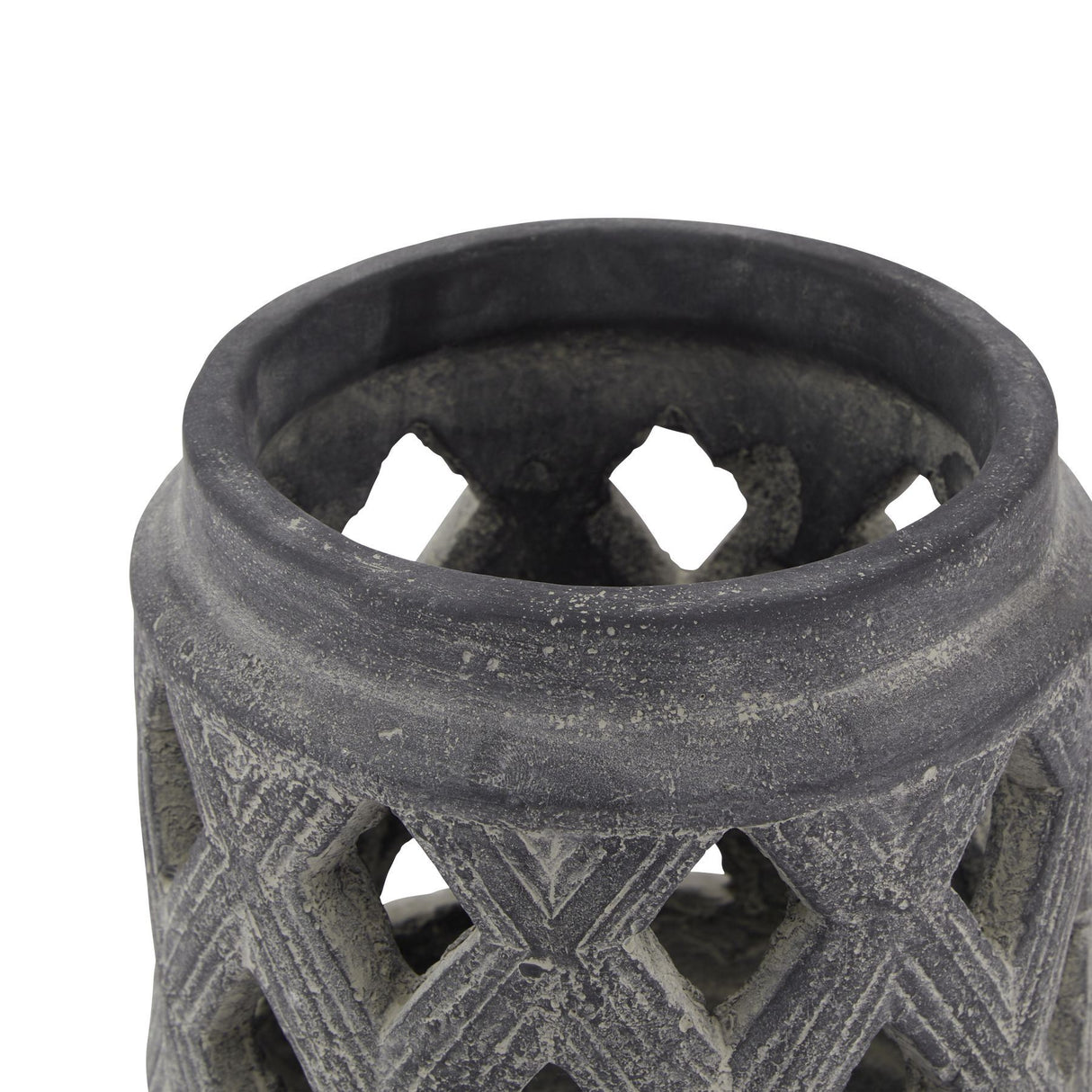 Amalfi Lattice Ceramic Lantern