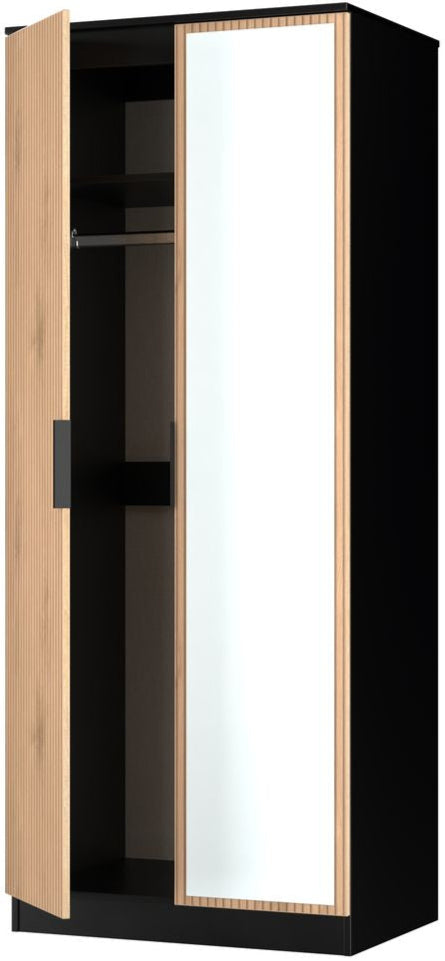 Java Mirrored 2 Door Double Wardrobe