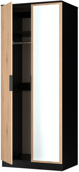 Java Mirrored 2 Door Double Wardrobe