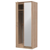 Dorset Mirrored 2 Door Double Wardrobe