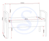 Cedar 4 Piece Garden Furniture Set