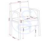 Cedar 4 Piece Garden Furniture Set