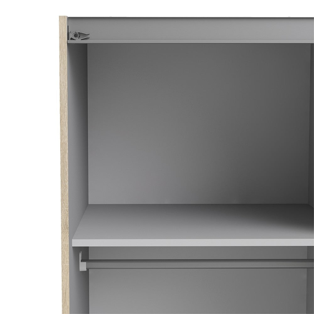 Verona 120cm Sliding Wardrobe with 2 Shelves